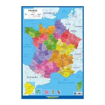 Base de Secretária Mapa De França 2017 | 40X59,5cm - 1