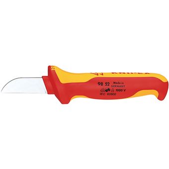 Faca de Lâmina Fixa Knipex 98 52 | Laranja, Vermelho - 1