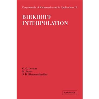 Birkhoff Interpolation - Hardback - 1984 - 1