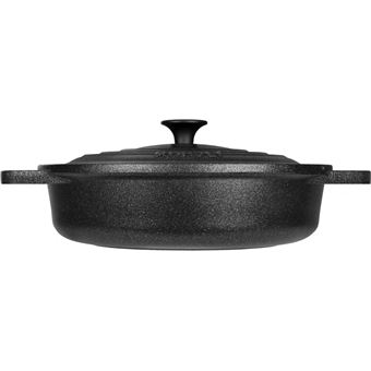 Panela Risolì Le Pignatte | Alumínio Fundido sob Pressão | Preto | 24x24x7,5 cm - 1