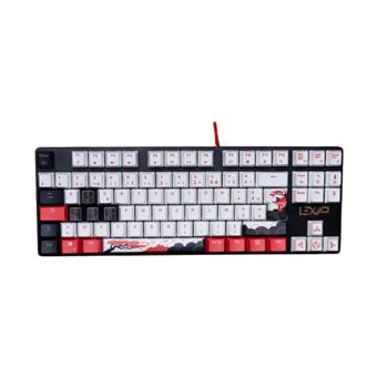 Teclado Gaming com Fios Lexip Assassin's Creed Shadows - X Ubisoft | Idioma: Francês | Dourado, Vermelho, Branco - 1