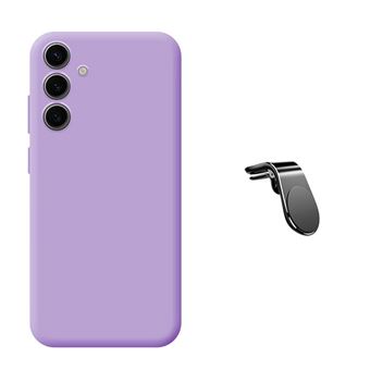 Kit Suporte L + Capa Silicone Líquido Phonecare para Samsung Galaxy A36 | Roxo - 1