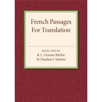 french Passages For Translation Paperback - - 1
