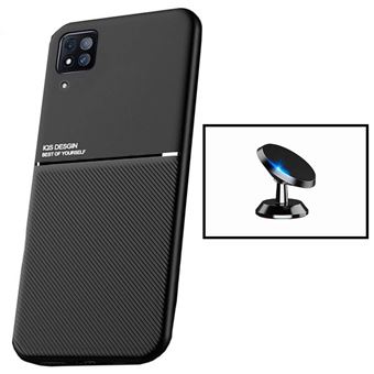 Kit Phonecare Capa Magnetic Lux Suporte Magn Tico Carro Para Huawei P Lite Preto Capa