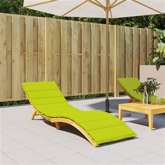 Almofadão para Espreguiçadeira vidaXL | Tecido Oxford Verde brilhante - 1