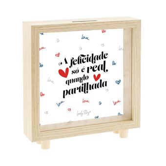 Mealheiro de Madeira Lovely Story | "A Felicidade - 1