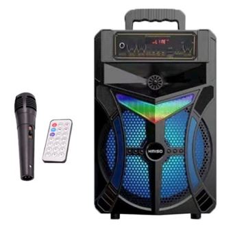 Coluna Wireless Portátil com Luz LED KIMISO QS-7810 | 8W - Preto - 1