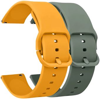 Kit 2 Braceletes Vivatone Antiimpacto para Huawei Watch Ultimate | Amarelo e verde - 1