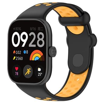 Bracelete Desportiva Dual Tone Antiimpacto para Redmi Watch 4 | Preto e Amarelo - 1