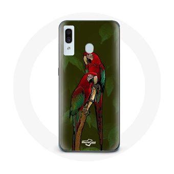 Capa Maniacase para Samsung Galaxy A40 Pionus Papagaio Vermelho - 1