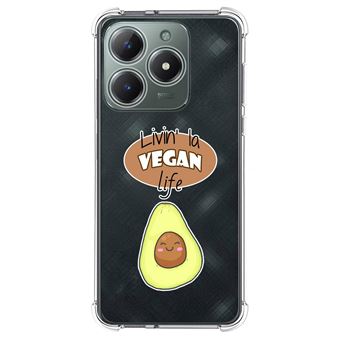 Capa TUMUNDOSMARTPHONE de silicone à prova de choque para Realme Note 60 Vegan Life Design Desenhos - 1