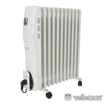 Radiador a Óleo Perel 2500W 11 Elementos com Visor Lcd - 1