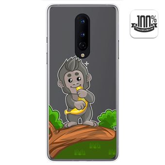 Capa Tumundosmartphone de Gel Transparente para OnePlus 8 desenhos de macaco  Design - 1