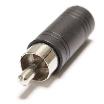 Adaptador de Áudio BeMatik MiniJack para RCA Fémea-Macho 3,5mm - 1