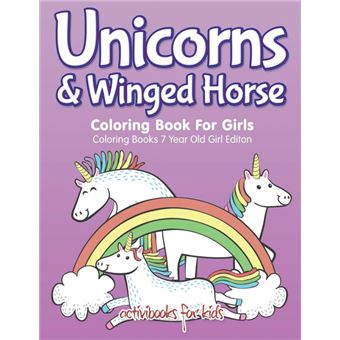 Unicorns Winged Horse Coloring Book For Girls Coloring Books Year Old Girl Editon - 1