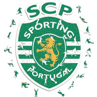 Puzzle de Encaixe Iconic Puzzles Desportos Sporting CP Logo | 270 Peças - 1