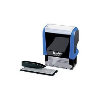 Carimbo Trodat Printy 4913 Preto, Azul 58 (A) X 22 (I) Mm - 1