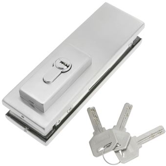 Bloqueio com Chave PrimeMatik em Alumínio para Porta de Vidro para Fecho Automática de Piso - 1