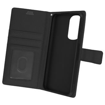 Capa Fólio Avizar Para Motorola Edge 30 Pro Aba De Carteira E Suporte De Vídeo Preto - 1