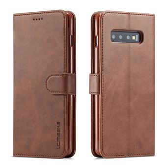 Capa Magunivers PU estande café para Samsung Galaxy S10