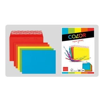 Envelope Elco 74634.00 | Azul, Verde, Laranja, Vermelho, Amarelo - 1