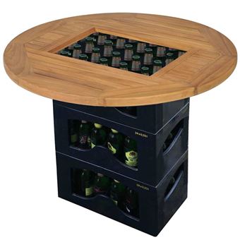 Tampo de Mesa vidaXL Para Grades De Cerveja Teca 70 Cm - 1