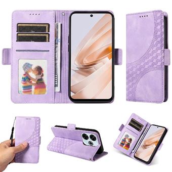 Capa FLOODKING para Xiaomi Redmi 13 4G | Design Acolchoado | Couro PU Premium | Roxo - 1