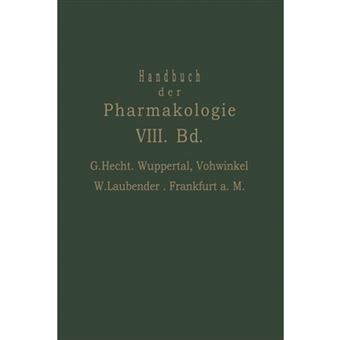 Handbuch Der Experimentellen Pharmakologie - Achter Band - Paperback / softback - 0 - 1
