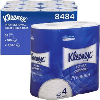 Papel Higiénico Ultra Cómodo Kleenex | Pack 24 rolos x 160 folhas - 1
