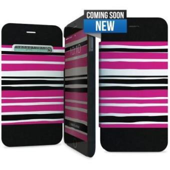 Capa Folio Case iPhone 6 (pink stripes) - 1