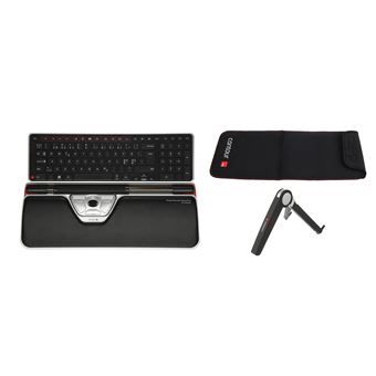 Teclado Wireless + Rato Contour Design RollerMouse Red Plus WL Travel Kit | Preto - 1