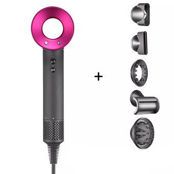 Secador de Cabelo Profissional Arzopa® DYS 5 en 1 para Todos os Tipos de Cabelo | Super Sónico | Rosa vermelha - 1