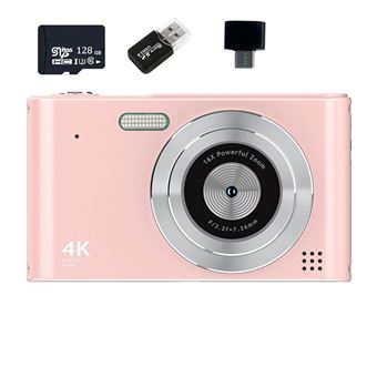 Máquina Fotográfica Digital Compacta SZSMART C15 | Ecrã de 2,4" | Resolução HD 1080P | Zoom de 16x | Rosa - 1