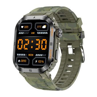 Smartwatch Chronus | Bluetooth | Notificação Push | Rastreamento Outdoor | Pressão | Oxigênio | Verde - 1