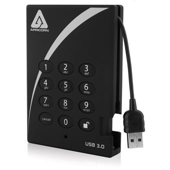 Disco Externo HDD Apricorn Aegis Padlock | 2 TB - 1
