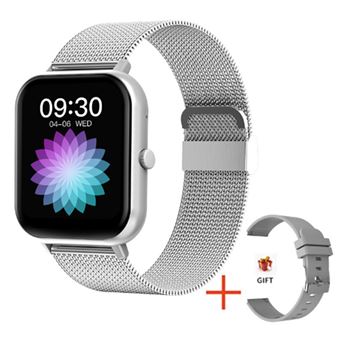 Smartwatch CHRONUS | 1.83" | Monitor de Frequência Cardíaca | Pressão Arterial | IP68 | Prata - 1