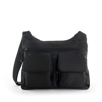 Mala de Ombro com varios bolsos RFID HEDGREN - Preto - 1