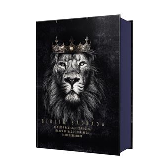 Biblia Arc Letra Grande Ppm Com Harpa Textos Coloridos Capa Dura Leao Rei Dos Reis - 1