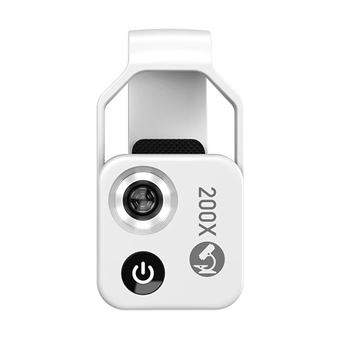 Lente de Telemóvel SZSMART MS002CWH | Portátil | HD 200 vezes mais pixéis | CPL | Branco - 1