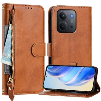 Capa Carteira FLOODKING para Xiaomi Redmi 15C 5G | Castanho - 1