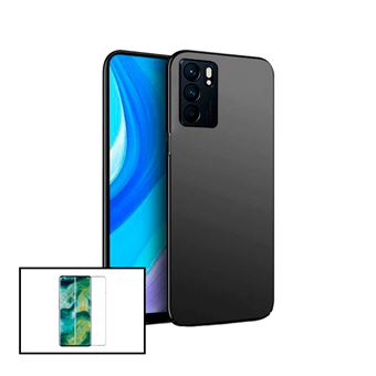 Kit Phonecare Película de Vidro 5D Full Cover + Capa SlimShield para Oppo Reno6 5G - Preto - 1