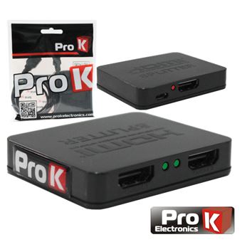 Distribuidor Hdmi Amplificado Prok 1 Entrada 2 Saídas 4K - 1
