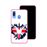 Capa Hapdey para Samsung Galaxy A40 2019 Design Bandeira do Reino Unido em Forma de Coração em Silicone Flexível e TPU Cor-de-Rosa_2