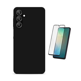Kit Vidro Temperado + Capa Silicone Líquido PHONECARE para Samsung Galaxy A17 4G | Preto - 1