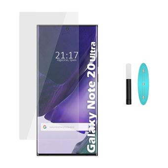 Protetor Tumundosmartphone de vidro temperado completo curvado UV com cola completa para Samsung Galaxy Note 20 Ultra Glass - 1