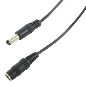 Cabo de Força DC BeMatik Conetor Jack 5.5x2.5mm 1m M/H - 1