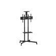 Suporte de chão de ecrãs planos Equip 650603 70" Portable flat panel floor stand Preto