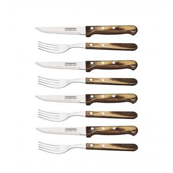 Faqueiro Tramontina 7891112214033 | Aço inoxidável, Madeira - 1