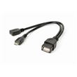 cabo de interface/adaptador de género Gembird A-OTG-AFBM-04 Micro USB-B USB-A Preto
