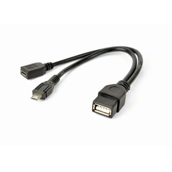 Cabo Usb Gembird A-OTG-AFBM-04 | Preto - 1